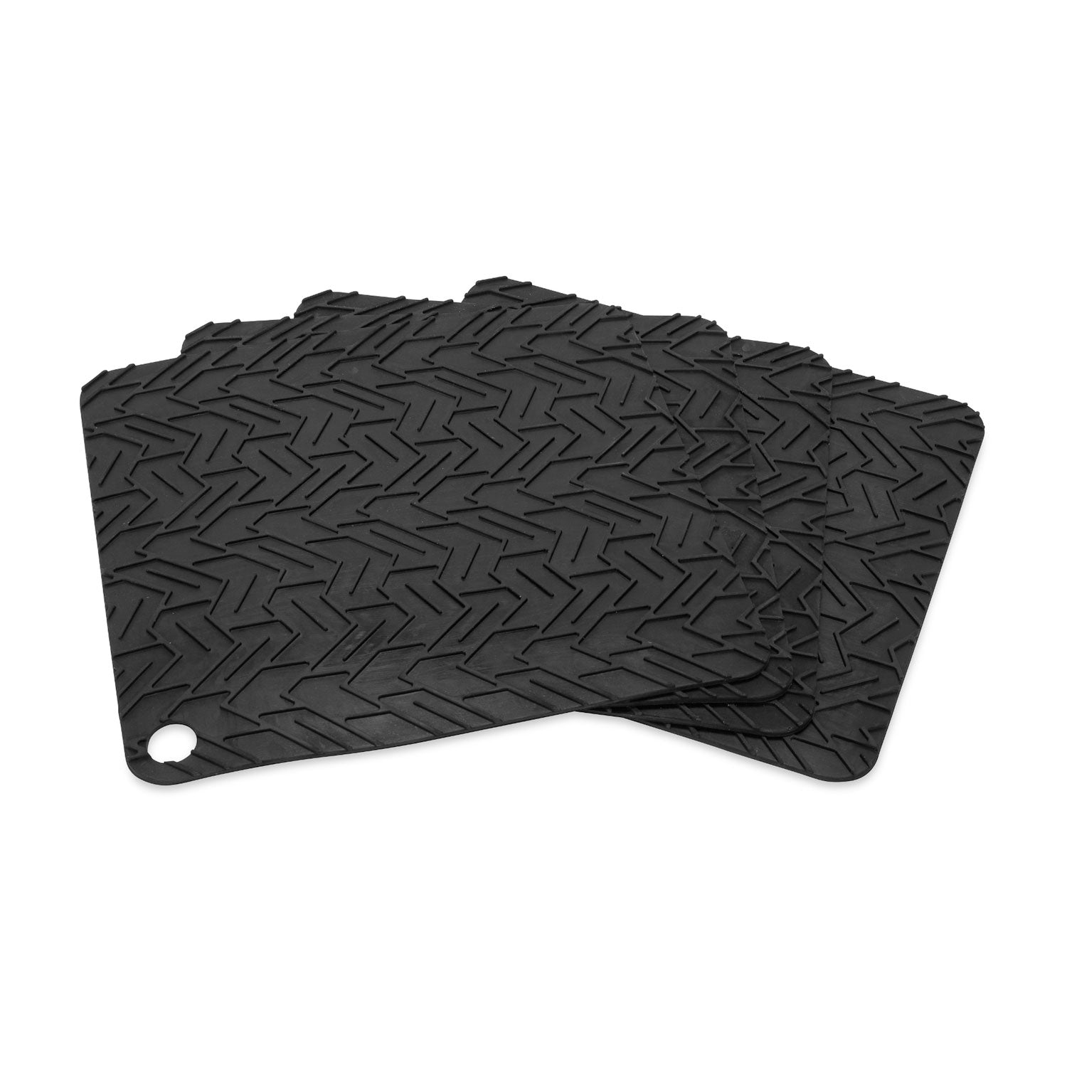 Camco 44529 Flexible Grip Pads for RV Leveling Blocks - 10" (L) x 9.5" (W), 4-Pack