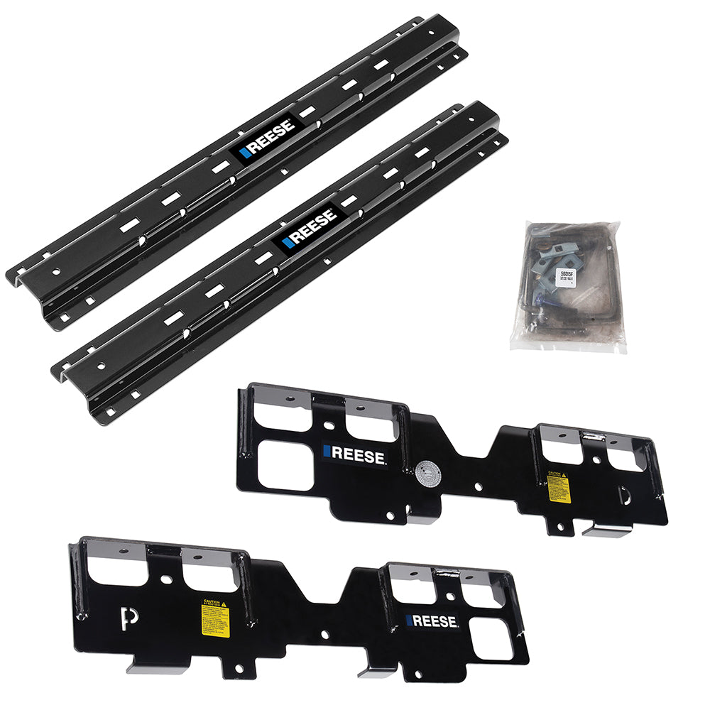 Reese 56015-53 Outboard Fifth Wheel Trailer Hitch Bracket Install Kit for 2019-2020 Chevy/GMC 1500 Trucks