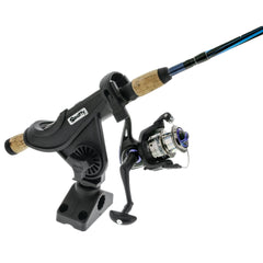 Scotty 280-BK Baitcaster/Spinning Rod Holder with Combination Side/Deck Mount 0280-BK