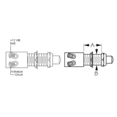 Sea-Dog 420420-1 Line Momentary Push Button Switch
