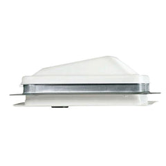 Ventline V2119-501-00 Ventadome V2119 Series Radius Corner Powered Ventilator 12V DC - White Lid, Birch White Screen