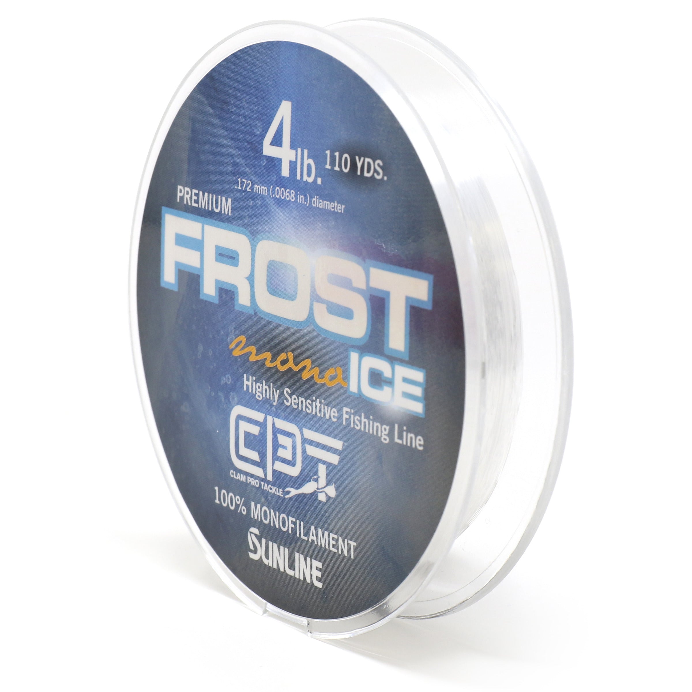 Clam Pro Tackle 14580 CPT Frost Line Monofiliment - 6lb - Clear - 300 Yard