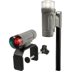 Attwood 14190-7 Clamp-On LED Portable Light Kit - Marine Gray, Threaded