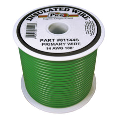 Pico 81144S Primary Wire - 14 AWG, Green, 100' Spool