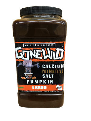Whitetail Products Gone Wild 0675 Pumpkin Calcium, Mineral Salt Liquid - 1 Gallon