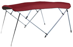Carver S(8SQ)4893UB-11 8'L 4-Bow SQ Tube Pontoon Bimini Top Kit - 48"H, Fits 96"-102" W, Mist Gray
