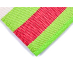 Camco 42813 Handy Mat 60" x 78" Outdoor Mat with Strap (Green/Red)