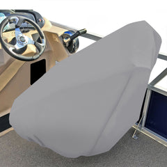 Carver 61061S-11 Captain Chair Cover - Mist Gray