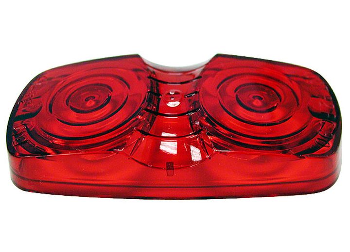 PETERSON MFG 138-15R REPL LENS RECT 2BULB RED