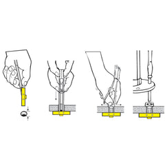 Garelick 21026 Toggler Stainless Steel Toggle Bolts - Pack of 6