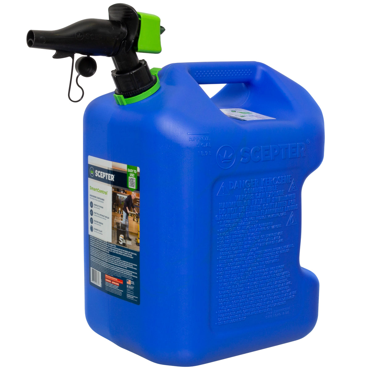 Scepter FSCK571 SmartControl Kerosene Can with Rear Handle - 5 Gallon