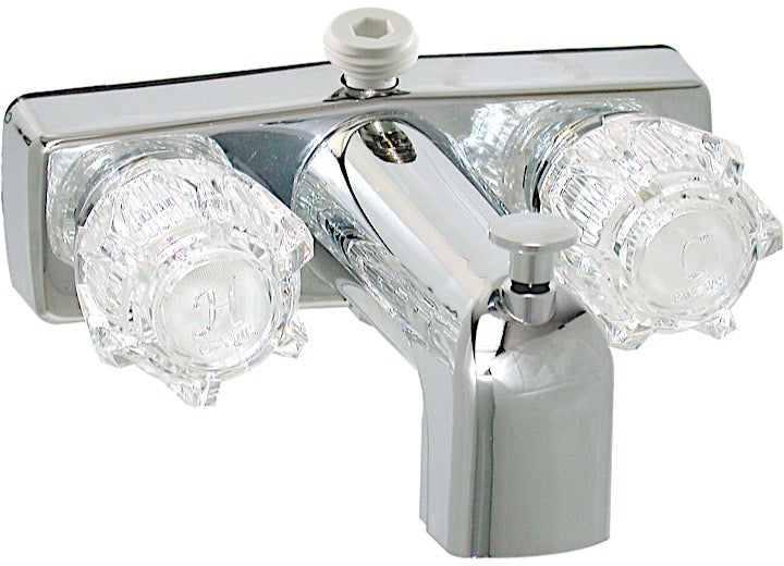 VALTERRA PF213363 TUB/SHOWER DIV FAUCET W/ DSPUD 4IN 2 KNOB PLASTIC CHROME