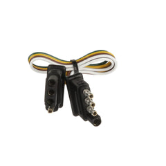 Pollak 4WF-412V 4-Way Flat Vehicle & Trailer End Connector Extension - 12"
