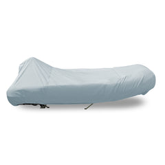 Carver 7INF10BS-11 Styled-to-Fit Boat Cover for Blunt Nose Inflatable Boats - 10'6", Mist Gray