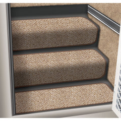 Prest-O-Fit 5-0073 Decorian Step Huggers Stair Step Rug - 13.5" x 23.5", Peppercorn