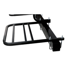 Quick Products QPRBM2R RV Bumper-Mounted 2-Bike Rack with Adjustable Width and Stabilizer Post