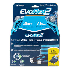 Camco 22577 EvoFlex2 Lightweight RV/Marine Drinking Water Hose - 5/8" ID x 25'