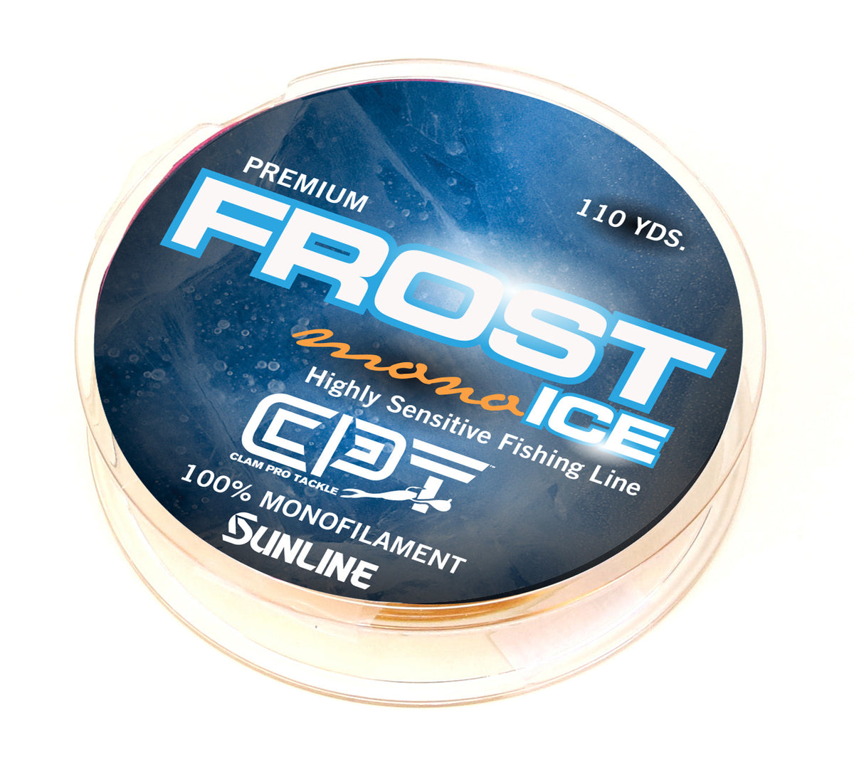 Clam Pro Tackle 14572 CPT Frost Line Monofiliment - 6lb - Metered (Org/Clr) - 300 Yard