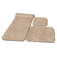 Prest-O-Fit 5-0262 Decorian 3-Piece RV Rug Set - Butter Pecan