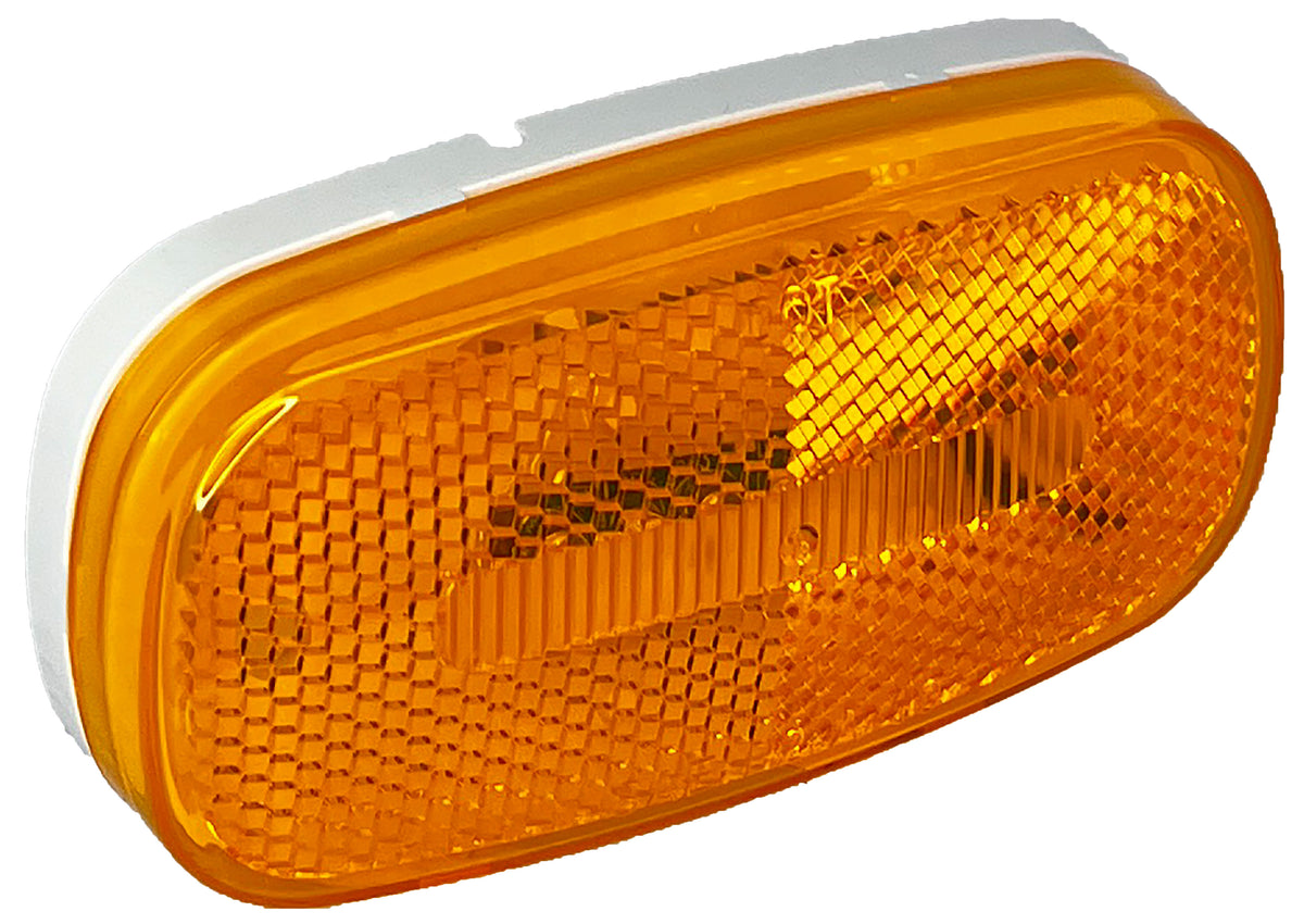 RV Designer L901 Oblong Reflex LED Marker Light - Amber