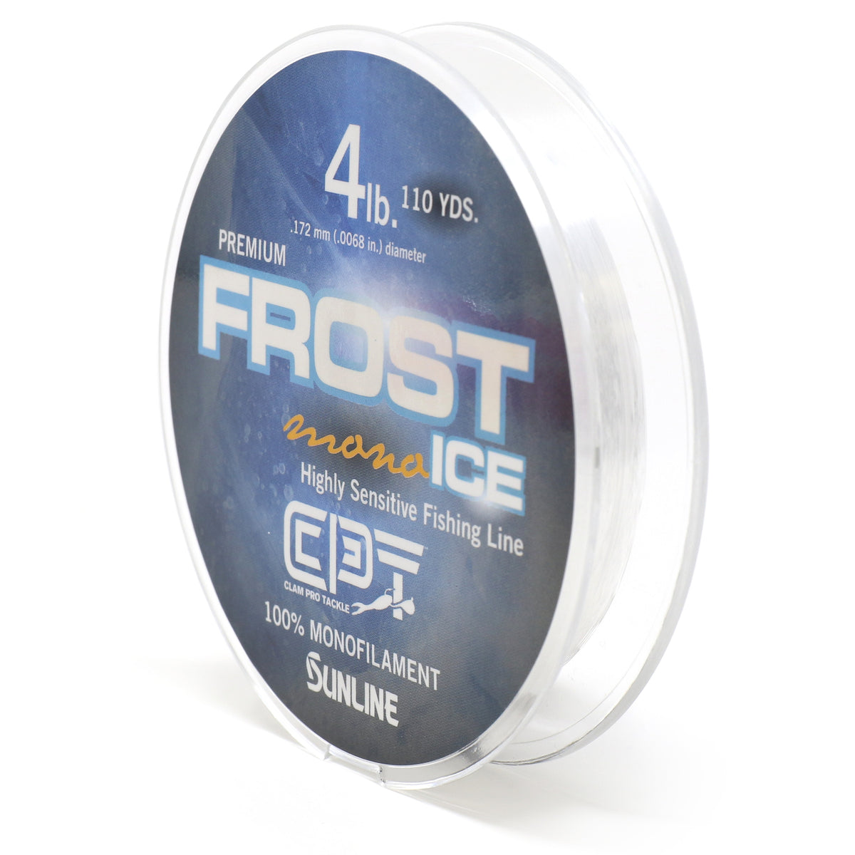 Clam Pro Tackle 14581 CPT Frost Line Monofiliment - 8lb - Clear - 300 Yard