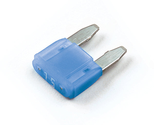 Grote 82-ANM-I-15A Miniature Blade Fuse - 15 Amp, Blue, 2-Pack, LED Indicator