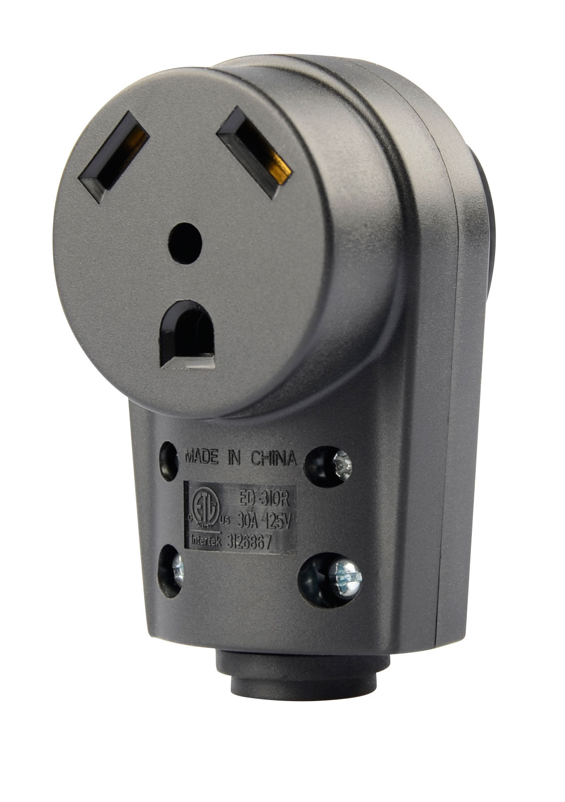 Makerz 0 91 30 Amp Replacement Receptacle for 10AWG/3C RV Power Cord - NEMA TT-30R, ETL-Certified