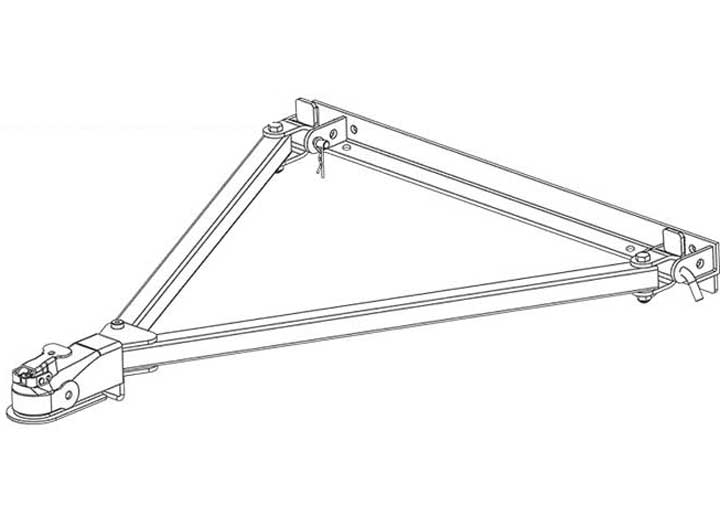 ROADMASTER INC 020 CARMOUNTED 5000POUND CAPACITY TRACKER TOW BAR WITH STANDARD 2IN COUPLER.