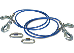 ROADMASTER INC 646 64INCH 6000POUND GVWR CAPACITY DOUBLE HOOK STRAIGHT SAFETY CABLES ONE PAIR