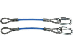 ROADMASTER INC 910648-12 ONE PAIR OF 8000POUND GVWR CAPACITY 12INCH SAFETY CABLE EXTENSIONS WITH QUICK