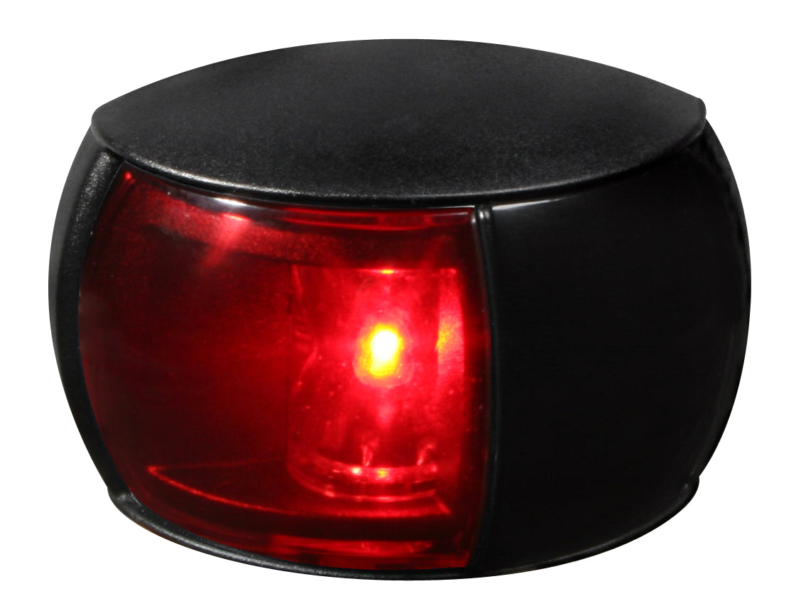 Hella Marine 980520031 2NM Navigation Light - Port Red Lens, Black Shroud, 2.5M Cable