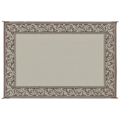 Ming's Mark RD7 Stylish Camping Reversible Classical Patio Mat - 6' x 9', Brown/Beige