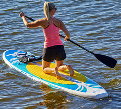 RAVE Sports 02984 Shoreline Series SS110 SUP - Palm Series Blue
