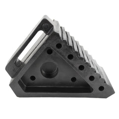 Extreme Max 5001.5772 Heavy-Duty Solid Rubber Wheel Chock with Handle - Each