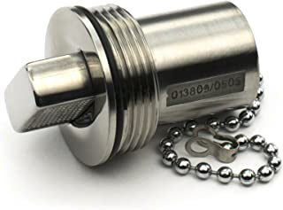 Whitecap 6961CBLUE Blue Water Series Push-Up Deck Fill Replacement Cap - 1-1/2"