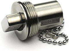 Whitecap 6961CBLUE Blue Water Series Push-Up Deck Fill Replacement Cap - 1-1/2"