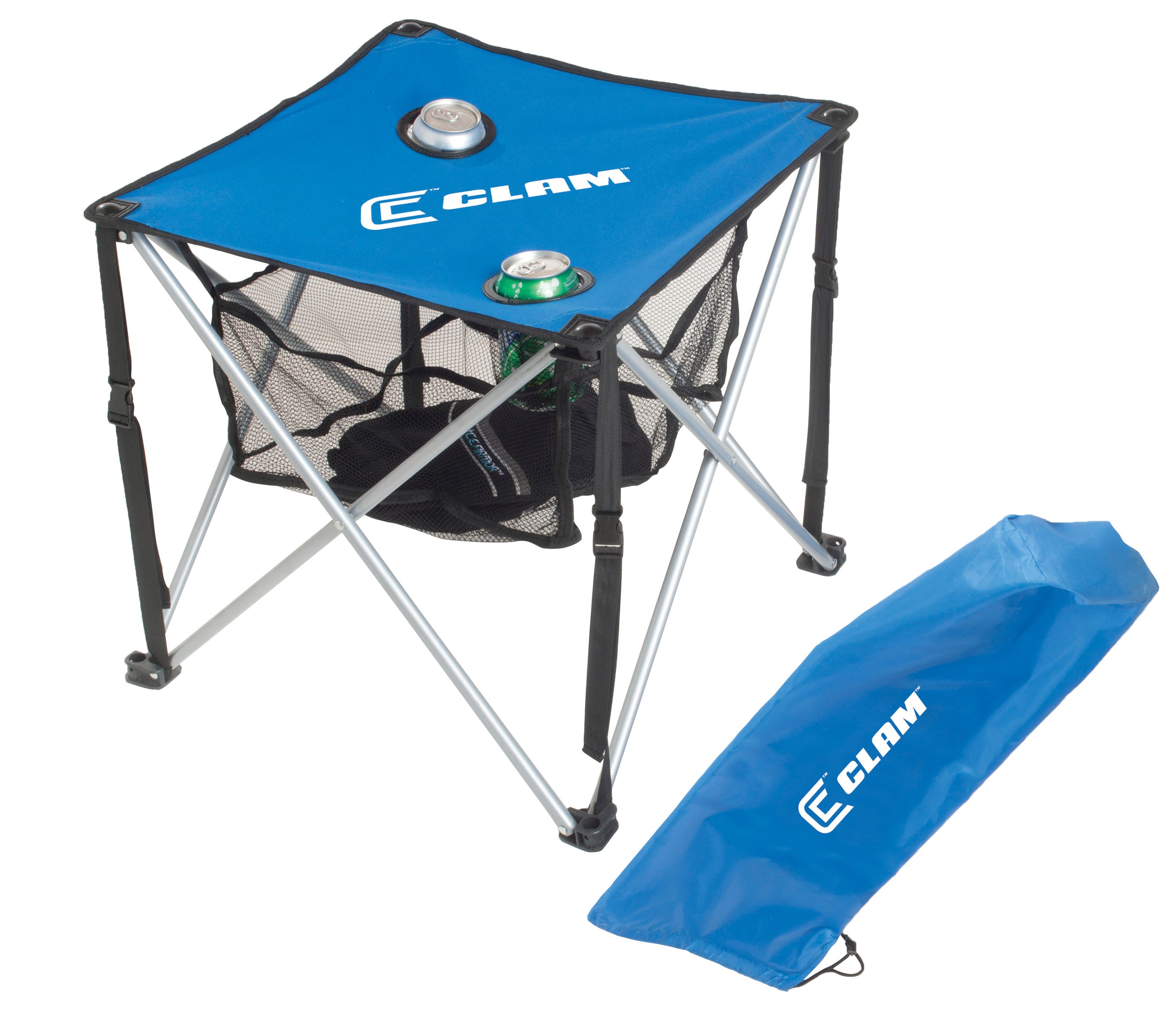 Clam 9180 Quick-Pack Table - Square with Carry Case