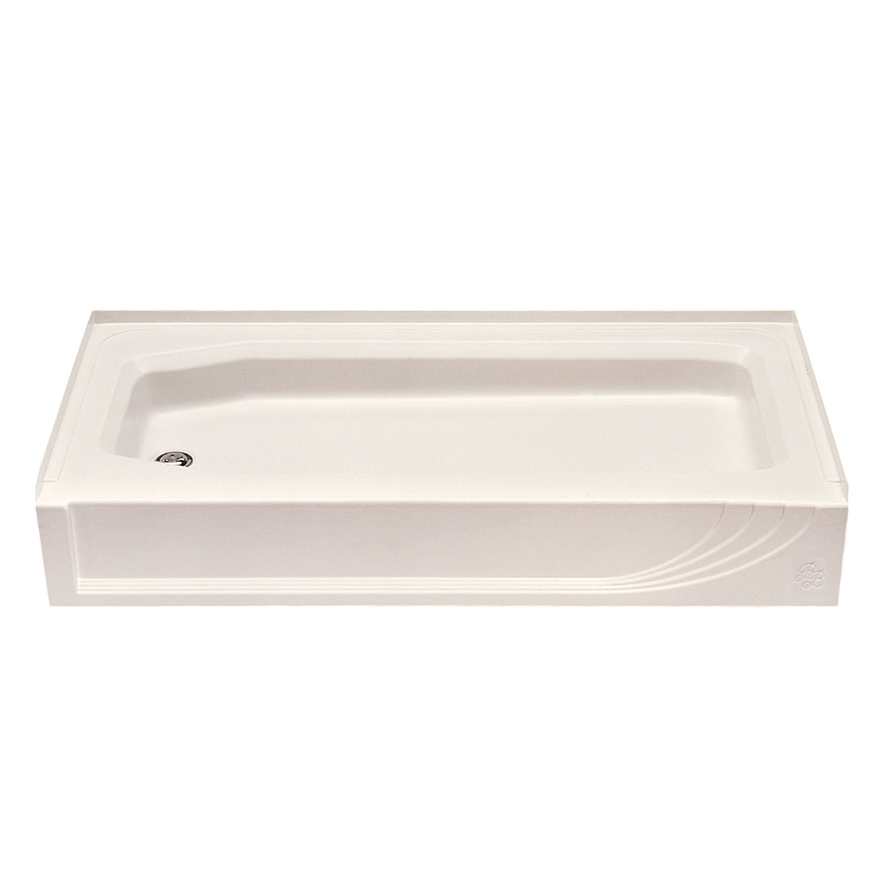 Kinro BBC-5428 LH-SPK ABS Shower Pan - Left Hand, Almond BBC5428LSPK