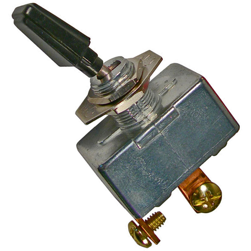Pico 5573PT Heavy-Duty Toggle Switch - On-Off SPST, Black Handle, 6-12 Volt, 50 Amp