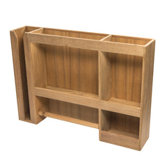 Whitecap 62402 Teak Dish/Cup/Paper Towel Rack