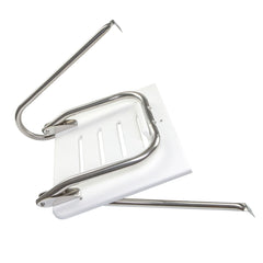 Whitecap 67902 Poly Swim Platform for Boats with Outboards - Single Rail with Step, White