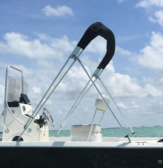 Carver 62011 Bimini Top Fixed Brace Kit - 48"H (Round Tube Stainless Steel)
