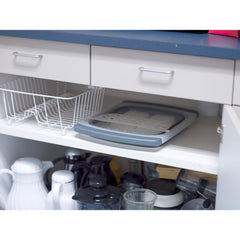 Prepworks CDD-20GY Collapsible Over-The-Sink Dish Drainer - Gray