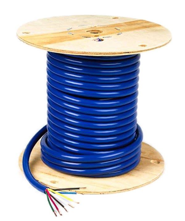 Grote 82-5826 Trailer Cable - Low Temperature, 7 Conductor, 6/12 & 1/10 Gauge, 100' Spool