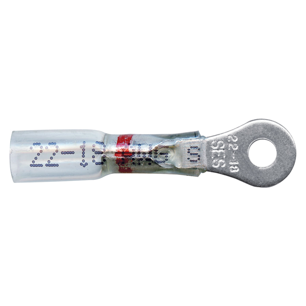 Grote 84-4415 Heat Shrinkable Ring Terminal - Crystal Clear, 22-18 Gauge, #6