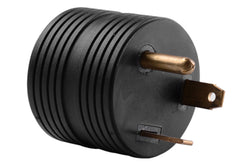 Makerz 0 87 Standard 3-Prong RV Power Adapter - 30A Male/15A Female, NEMA TT-30P to NEMA 5-15R