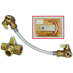 Camco 35953 Supreme By-Pass Kit - 8", Brass