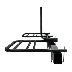 Quick Products QPRBM2R RV Bumper-Mounted 2-Bike Rack with Adjustable Width and Stabilizer Post