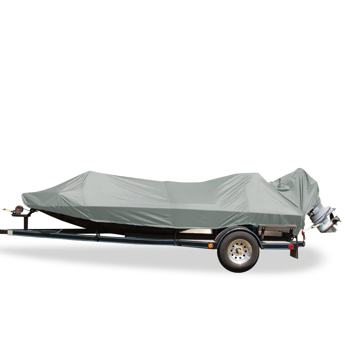 Carver 77817S-11 Styled-to-Fit Boat Cover for Jon Style Bass Boats - 17'6", Mist Gray