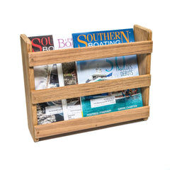 Whitecap 62506 Teak Magazine Rack with Mounting Bar